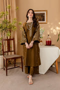 BA 68-2 Piece Embroidered Lawn Shirt with Dyed Trouser
