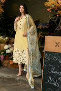 MS 2570A-3 Pcs Embroidered Lawn Shirt with Printed Dupatta