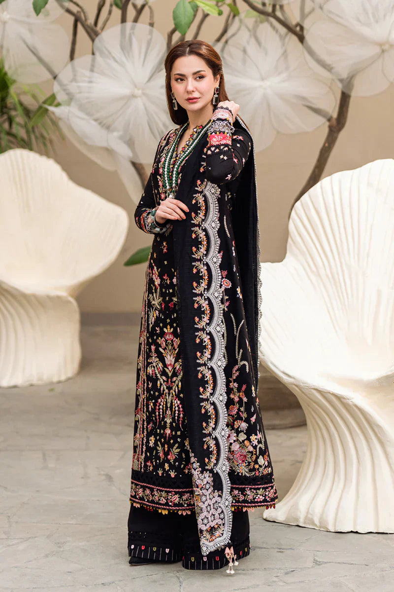 3Pc Embroidered Lawn Shirt with Embroidered Chiffon Dupatta QL 2655