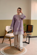 2 Piece - Unstitched Embroidered Lawn Fabric