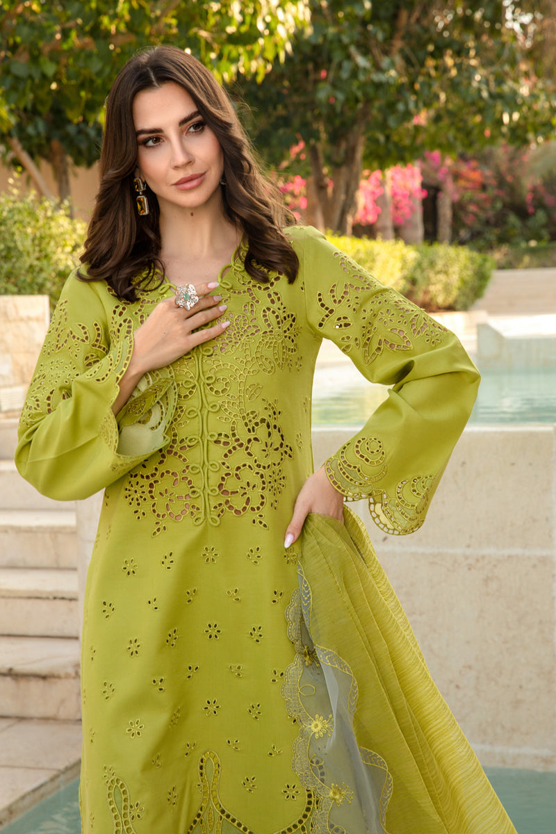 3 Piece - Unstitched Chicken Kari Embroidered Suit RR-2780
