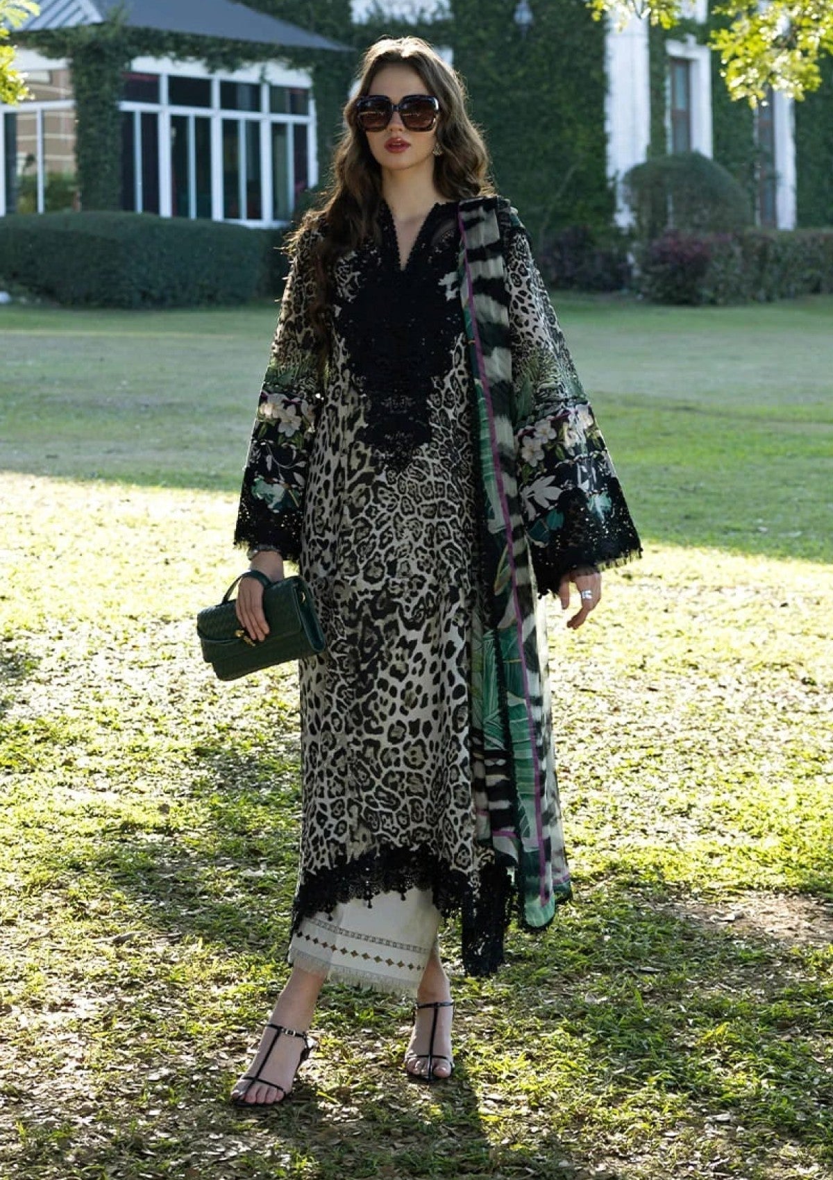 3 Piece - Unstitched Printed Lawn Fabric