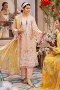 MS 22 Chicken kari borring 3Pc Fully Embroidered Lawn Stuff Dress With Digital Printed Poly Lawn Dupatta & Patches