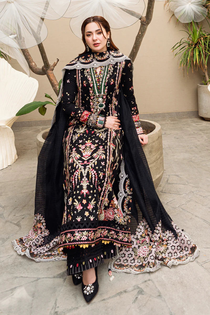 3 Piece - Unstitched Fully Embroidered Lawn Fabric QL-2655