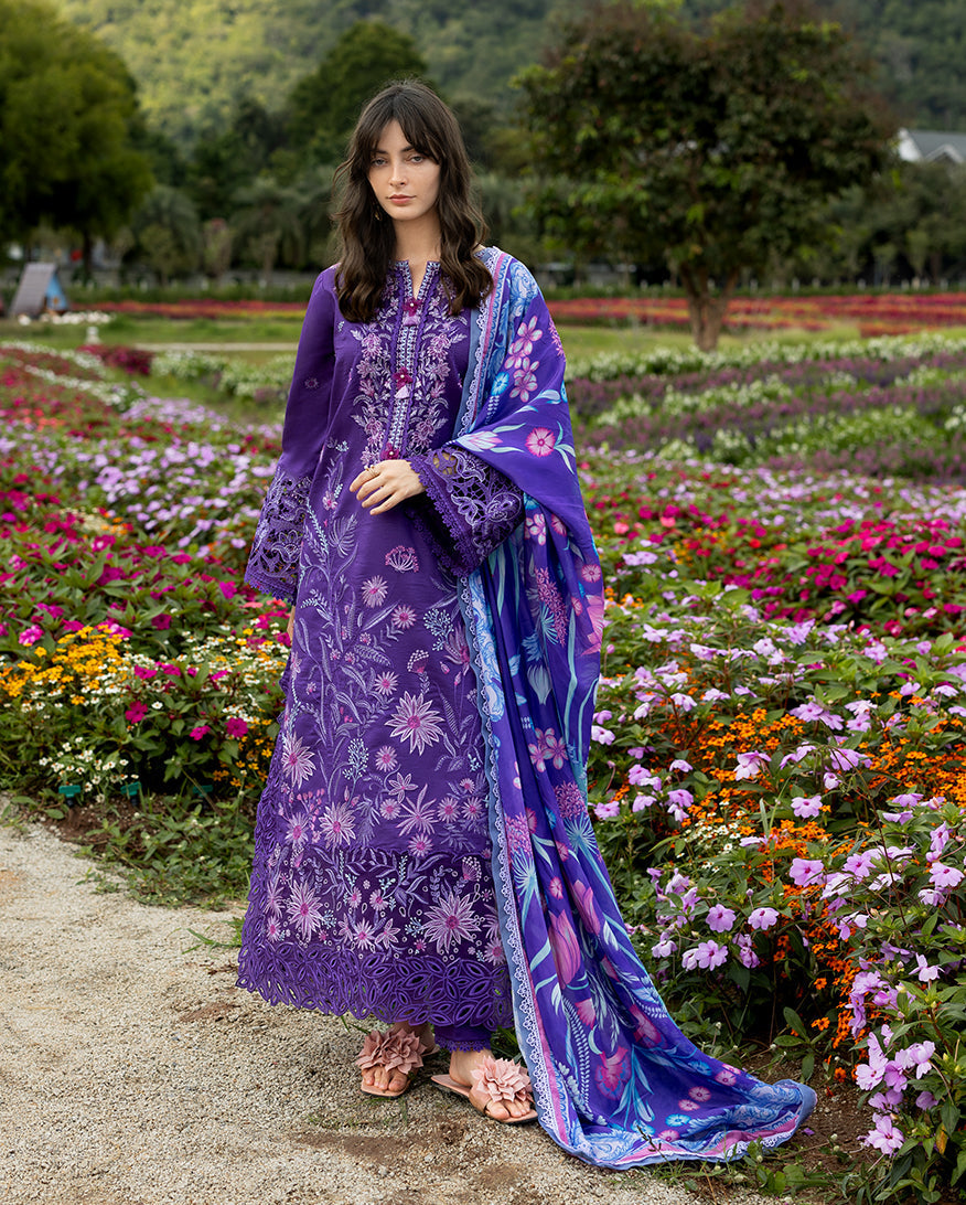 3 Piece - Unstitched Embroidered Lawn Fabric MS-2770