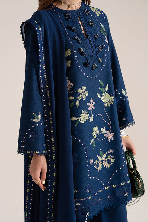 3 Piece - Unstitched Fully Embroidered Dhanak Fabric SP-985
