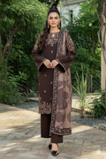 3 Piece - Unstitched Fully Embroidered Dhanak Fabric