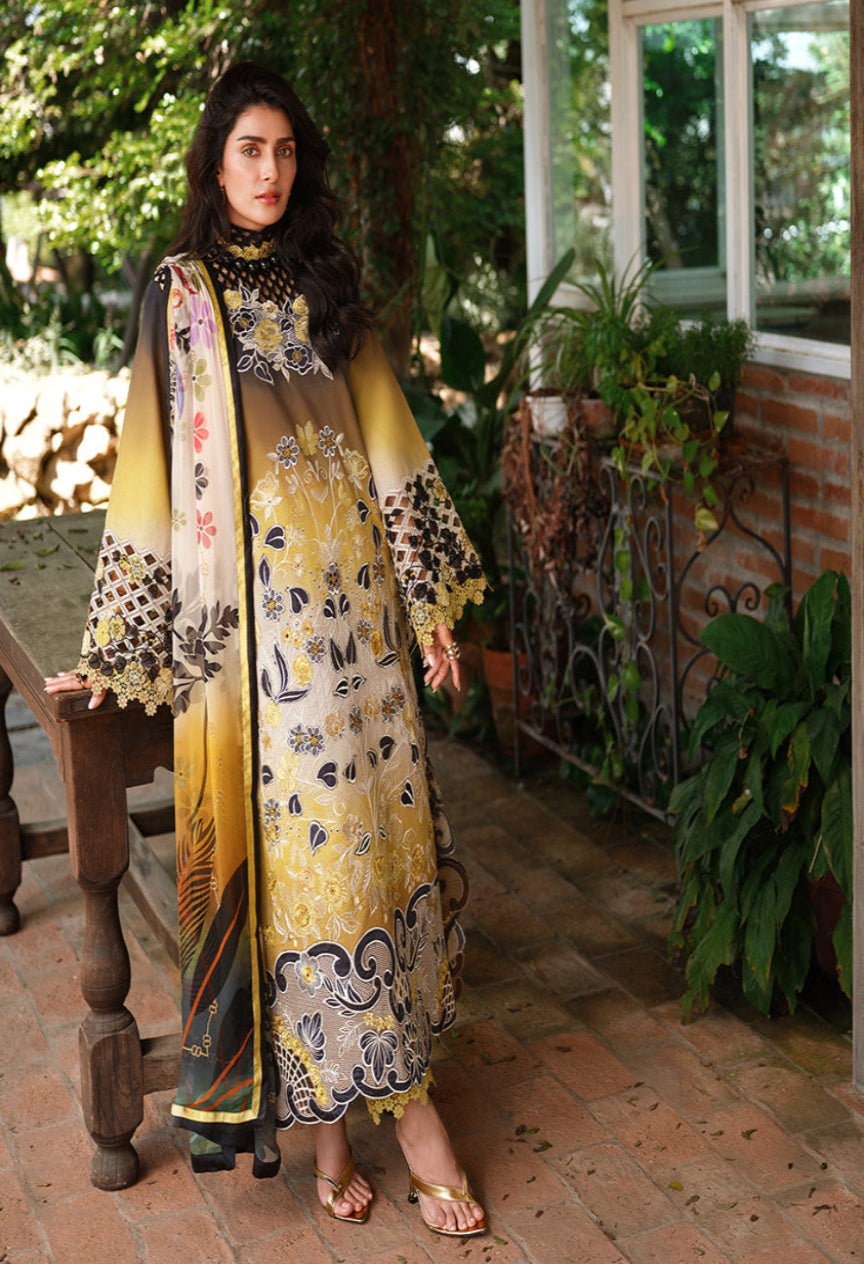 3 Piece - Unstitched Digital Printed Lawn Fabric
