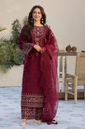 QL 2685-3 Piece - Unstitched Fully Embroidered Lawn Fabric