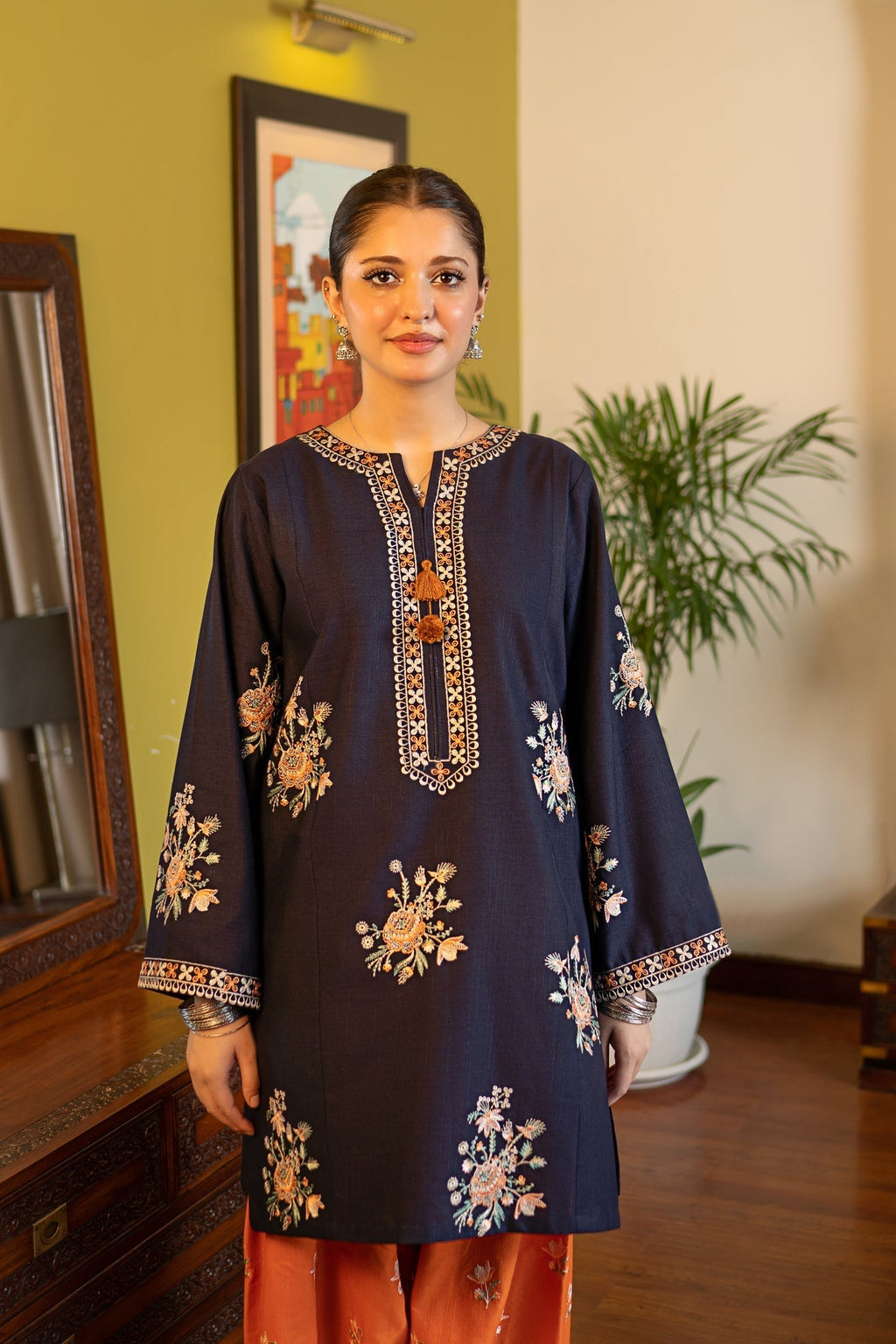 2 Piece - Unstitched Fully Embroidered Lawn Fabric