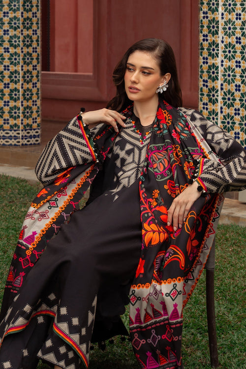 3 Piece - Unstitched Digital Printed Khaddar Fabric