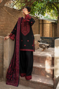 3 Piece - Unstitched Fully Embroidered Dhanak Fabric