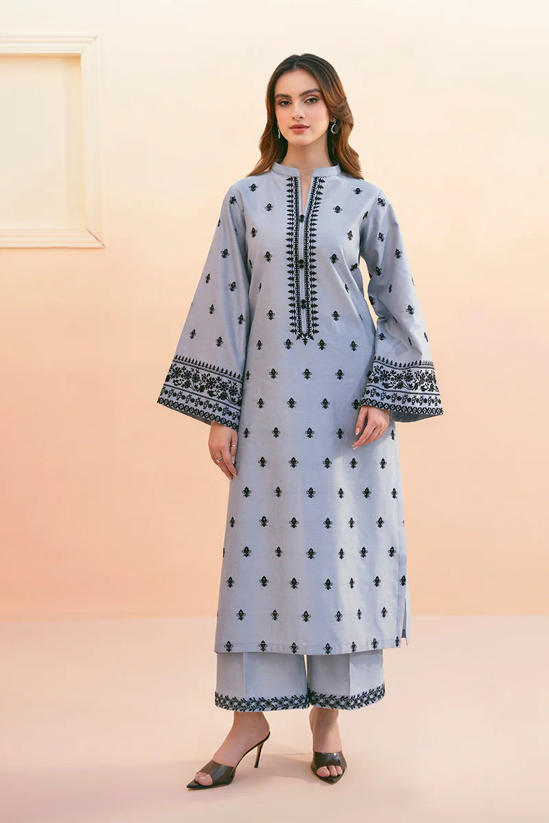 3 Piece - Unstitched Embroidered Lawn Fabric AS-2775