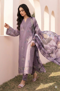 3 Piece - Unstitched Digital Printed Lawn Fabric With Lawn Dupatta