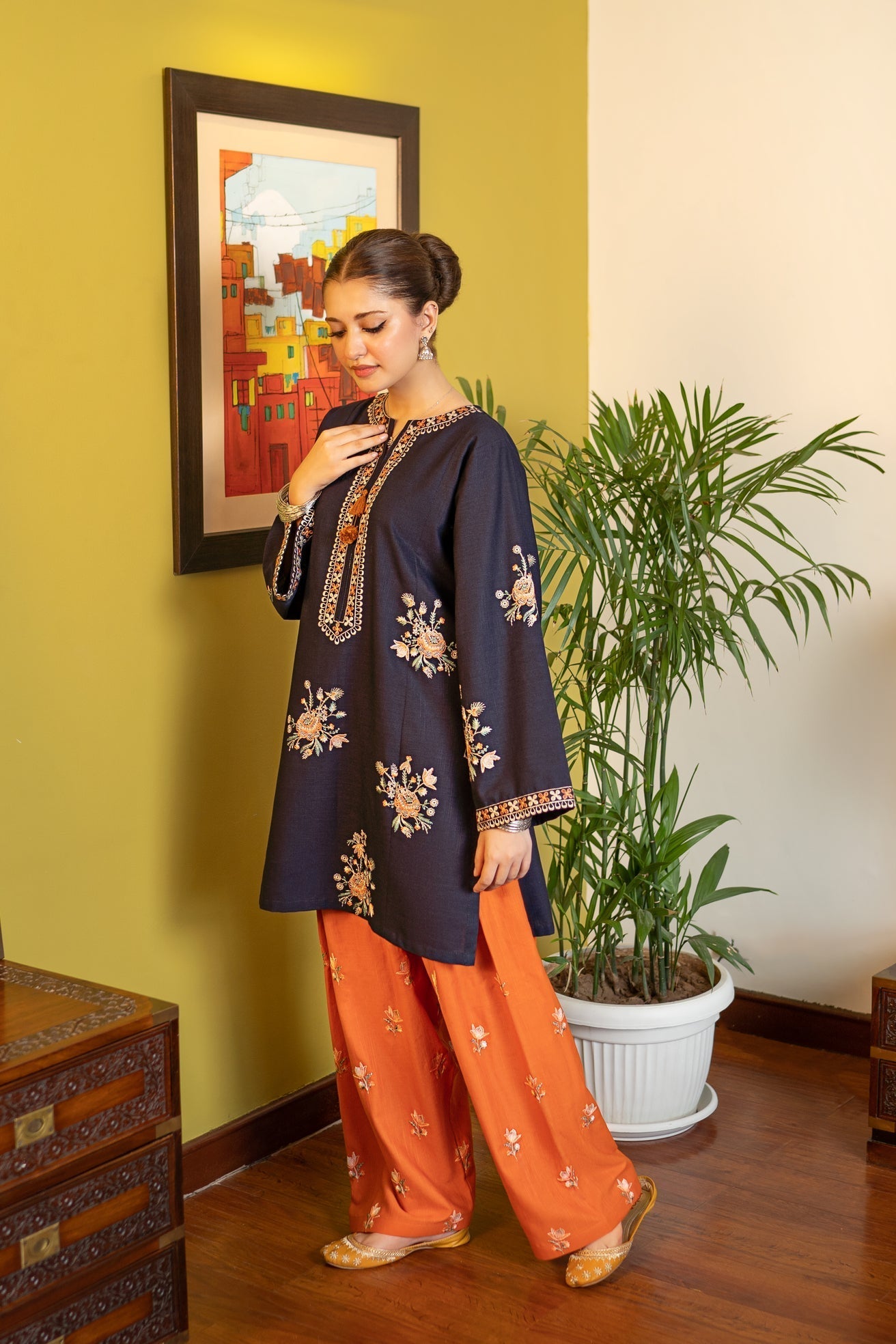 2 Piece - Unstitched Fully Embroidered Lawn Fabric