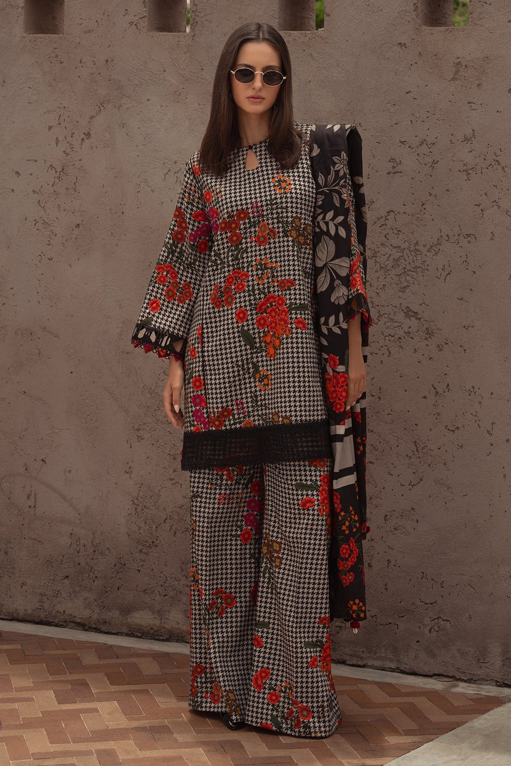3 Piece - Unstitched Digital Printed Khaddar Fabric