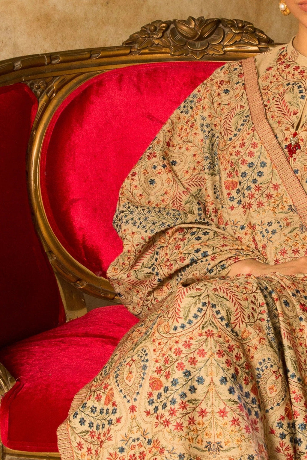 BR 870-Dhanak Stuff 3 Piece Fully Embroidered With Dhanak Fully Embroidered Shawal DhanakStore 