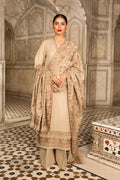 Dhanak Stuff 3 piece Fully Embroidered With Fully Embroidered Dhanak Shawal AD-458 DhanakStore 